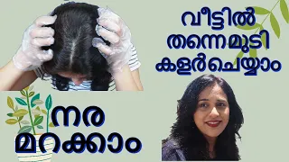 How To Color Hair at Home |  Cover Grey Hair at Home | L'oreal Paris  Hair Color | Malayalam