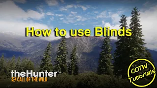 theHunter  Call of the Wild - How to use Blinds