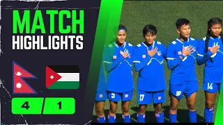 Nepal vs Jordan Highlights | AFC U-17 Women's Asian Cup Qualifiers 2024