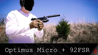 Griffin Armament Optimus Micro on Beretta 92FSR .22LR | Several Shots