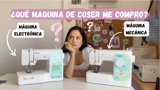 QUÉ MÁQUINA DE COSER DEBO COMPRAR? Mecánica o electrónica? TE CUENTO 5 DIFERENCIAS