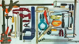 Струбцины, стяжки и зажимы для столярной мастерской