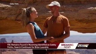 FBI: remains found in Wyoming identified as Gabby Petito, search continues for Brian Laundrie