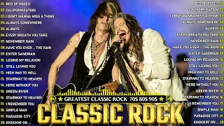 Best Classic Rock Songs Of All Time ⚡ Aerosmith, U2, The Beatles, ACDC, Metallica, Bon Jovi,   #1