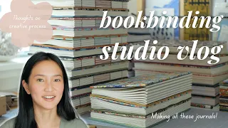 Bookbinding Studio Vlog 15 ✦ New journal design, thoughts on creative process, holiday prep