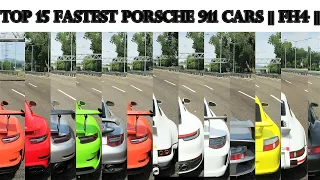 New *2021* Top 15 Fastest Porsche 911 Cars || Forza Horizon 4 || Top Speed Battle || 4K 60FPS