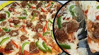 Homemade beef tikka boti pizza recipe |pizza| without oven by radish menu