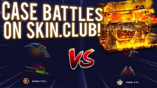 Case Battles and EXPENSIVE Cases! (SKIN.CLUB)