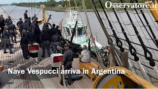 Nave Vespucci arriva in Argentina