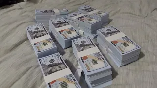 TEMU Prop Money Unboxing/Review $100s Fake Money $400,000