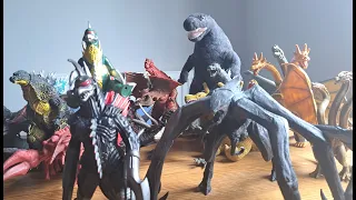 Some of my kaiju action figure collection!!