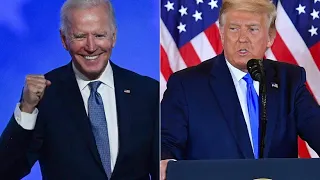 Kopf-an-Kopf-Rennen zwischen Trump und Biden