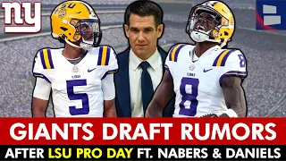 MAJOR Giants Draft Rumors On Jayden Daniels & Malik Nabers After LSU Pro Day