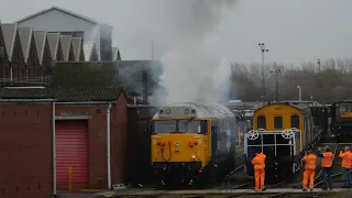 50 021 “Rodney” Starting up in Eastleigh works