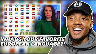 AMERICAN REACTS To European Languages