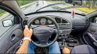 2000 Ford Puma [1.4 16V 90HP] |0-100| POV Test Drive #1288 Joe Black