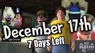 ICE SCREAM 6 FRIENDS:CHARLIE RELEASE DATE IS December 17th!(7 Days Left!)