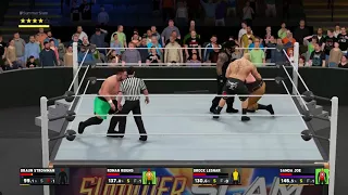 WWE SummerSlam 2017 - Fatal 4 Way Brock Lesnar vs Roman Reigns vs Braun Strowman vs Samoa Joe