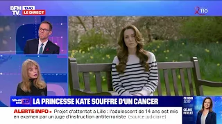 Arielle Dombasle - BFMTV : La princesse Kate Middleton souffre d'un cancer (22 mars 2024)