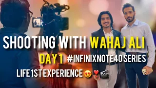 Shooting With Wahaj Ali in UAE🇦🇪|Life First Experience😍 Shooting with #wahaj  #infinixnoteseries