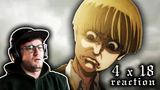 help, i'm scared.. | Attack on Titan 4x18 REACTION | Sneak Attack