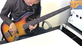 Travels (Pat Metheny and Lyle Mays) cover / Fernandes Fretless Bass 1980's with Aguilar pickups.