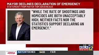 Shreveport mayor declines state of emergency declaration