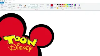 How to draw the Toon Disney logo using MS Paint | How to draw on your computer