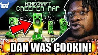 MINECRAFT CREEPER RAP | Dan Bull | ENDING A (REACTION!)