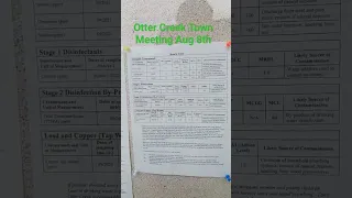 August 8th 7 p.m. Otter Creek Fl Town Council Meeting Agenda