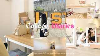 college DYaries ep.1 | moving in to a small condo for college + UST campus visit 🐯