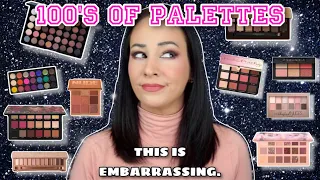 DECLUTTERING 6 YEARS OF EYESHADOW PALETTES