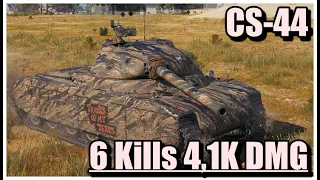 World of Tanks CS-44 - 6 Kills 4,1K Damage Steppes