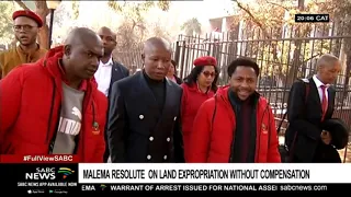 Malema resolute on land expropriation without compensation