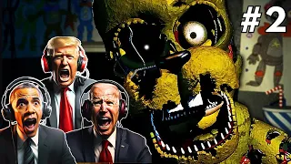 US Presidents Play Five Nights at Freddy's: Pizzeria Simulator (FNAF 6) Part 2