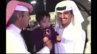 طفل قطري طليق اللسان في لقاء تلفزيوني:"قولوا ماشاء الله لا تعطوني عين" 😂