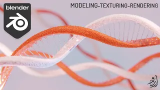 How to make DNA in blender tutorial for beginners 2021 | Modeling and Rendering Urdu Hindi