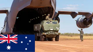 Mobility and firepower. M142 HIMARS and C-17 Globemaster III on an exercise in Australia.