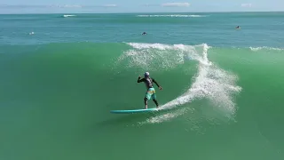 Surfing At The Jetties In South Padre Island TX. Nov 10 2020.