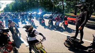 Открытие сезона скутер ТМ | Стант на утке Yamaha bws