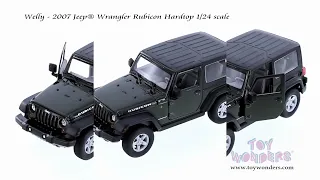 22489H/4D Welly - 2007 Jeep® Wrangler Rubicon Hardtop 1/24 scale