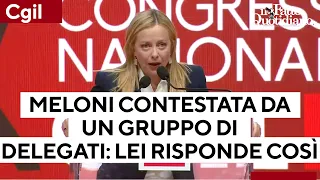 La platea Cgil canta "Bella ciao", Giorgia Meloni risponde così