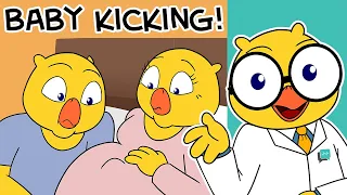 Baby Kicking During Pregnancy (S02E04) | Short Film | Animation by Dr Hen Says