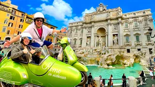 The BEST Vespa Tour in Rome Italy! Our Amazing Sightseeing Ride & Visiting the Sistine Chapel!