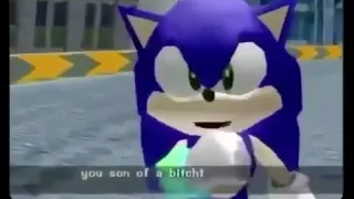 Sonic but he’s mean LOL (warning says bad words)