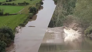 The Severn Bore tidal wave - Drone footage and tide timelapse