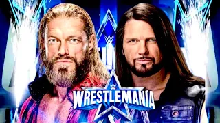 EDGE VS. AJ STYLES WWE WRESTLEMANIA 38 EPIC MATCH FULL MATCH | WWE 2K22 GAMEPLAY