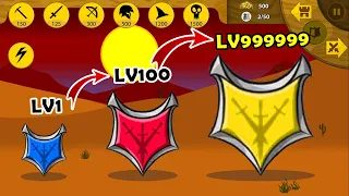 ALL SHIELD ICON EVOLUTION TO BOSS FULL LEVEL MAX | STICK WAR LEGACY | STICK MASTER