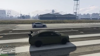 GTA 5 Online PS4 - Kuruma vs Armored Kuruma (Drag Race) - HD 1080p