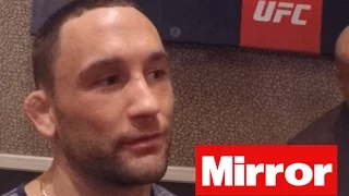 Edgar reacts to McGregor KO'ing Aldo at UFC 194